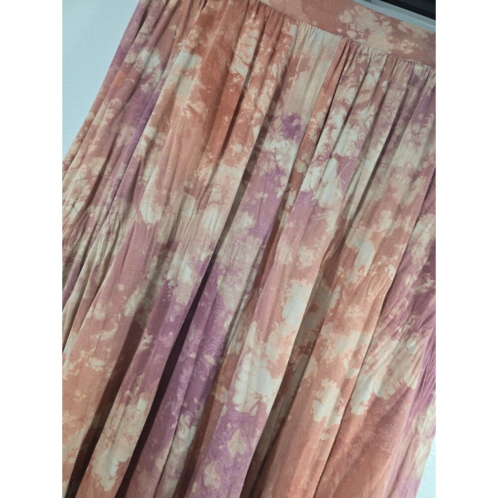 Torrid BOHO Festival Midi Skirt Challis Pleated Tie Dye Plus Size 2 2x BQ - Picture 6 of 9